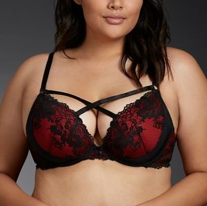 Sexy Red and Black Bra